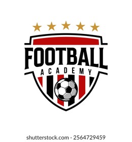 Football Club Academy logo Sign Badge Template. Vintage Soccer or Football Logo, Emblem, Badge. Vector illustration