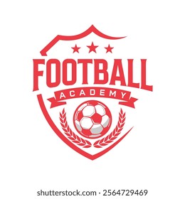 Football Club Academy logo Sign Badge Template. Vintage Soccer or Football Logo, Emblem, Badge. Vector illustration