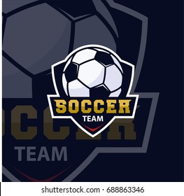 Football club badge, soccer championship , Football tournament. Vector logo template