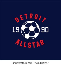 football club badge. Vector illustration. Concept for shirt, logo, print, stamp, tee, patch. Vintage typography design 