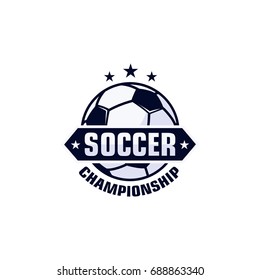 Football Club Bagde, Soccer Championship , Football Tournament. Vector Logo Template