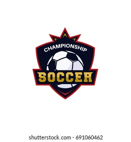 Football club bagde, soccer championship , Football tournament. Vector logo template
