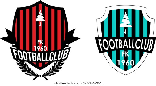 Football Club Emblem Design Icons