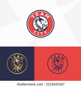 Football club emblem. Dragon icon football badge shield logo, football team game club element, Vector Logo Illustration Suitable for championship or team