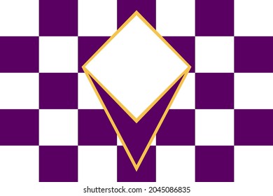 Football club Fiorentina fan flag vector background.
