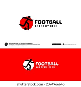 Football club logo design template, Soccer tournaments logotype concept. Football team identity isolated on white Background, Abstract sport symbol design vector illustrations.