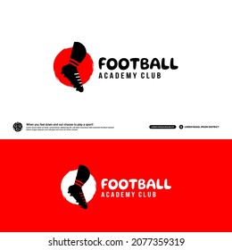 Football club logo design template, Soccer tournaments logotype concept. Football team identity isolated on white Background, Abstract sport symbol design vector illustrations.
