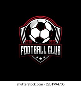 Football club logo design vector
