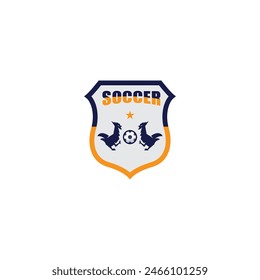 Football club logo design vector illustration