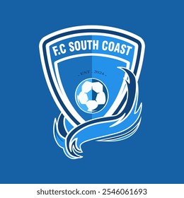 O logotipo do clube de futebol tem um tema azul-marinho que significa lealdade, com ondas abaixo que significa a força de confiança e alta lealdade.