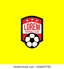 Football Club Logo Vector Template Design