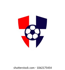 Football Club Logo Vector Template Design Illustration