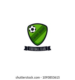 Football Club Logo Vector Template Design Illustration