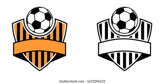 Football Club - Soccer Team Emblem logo design illustration template concept vector