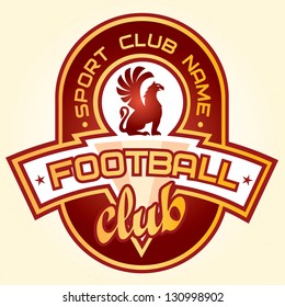 football club symbol. vector emblem, design.