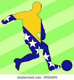 football colors of Bosnia and Herzegovina
