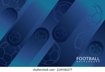 Football competition background illustration design. for flyers, posters, pamphlets and others. vector