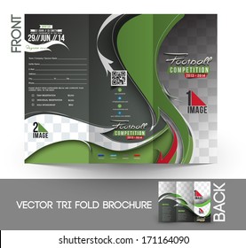Football Competition Mock up & Tri-Fold Brochure Design.