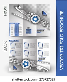 Football Competition Mock up & Tri-Fold Brochure Design.