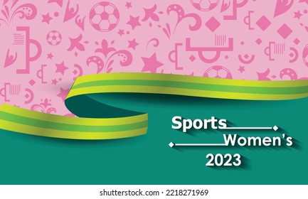 Football competition symbol. Women's Sport 2023