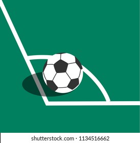 football at the corner
