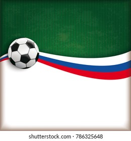 Football cover with russian national colors. Eps 10 vector file.