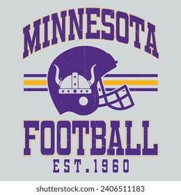 T-Shirt-Design von Football und Cowboys