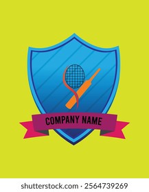 football cricket racket sports logo