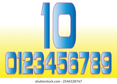 Football and Cricket T-Shirt Number design with vector illustration