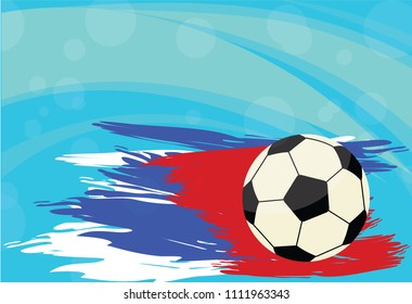 Football cup 2018. design of stylish background soccer championship. Vector ball. Element design cards, invitations, gift , flyers, brochures. pattern dynamic lines.