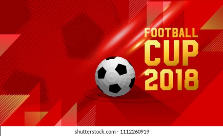 football cup 2018. football stadium championship background illustration