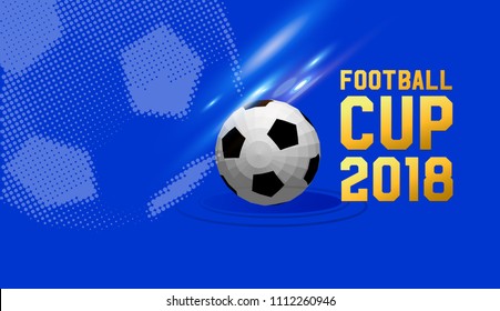 football cup 2018. football stadium championship background illustration