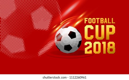 football cup 2018. football stadium championship background illustration