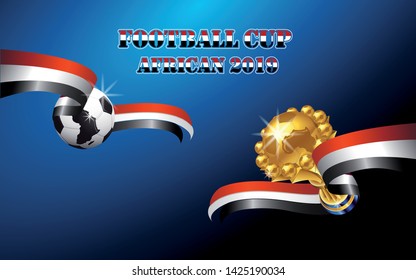 football cup african 2019 , background vector illustration - Images vectorielles