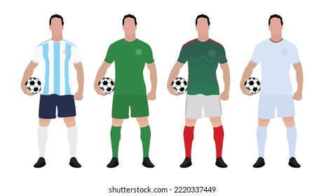 football cup Group c Team and  their team kit