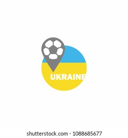 Football cup icon -Ukraine