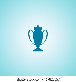 Football cup icon vector