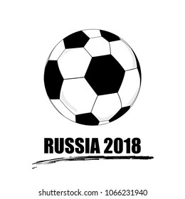 Football cup logo isolated on white background. Soccer cup for web site, poster, placard, flyer and wallpaper. Modern backdrop and banner template. Creative art concept, vector illustration, eps 10