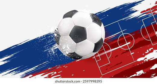 football cup , soccer ball. Sport poster, infinity concept background, eps 10