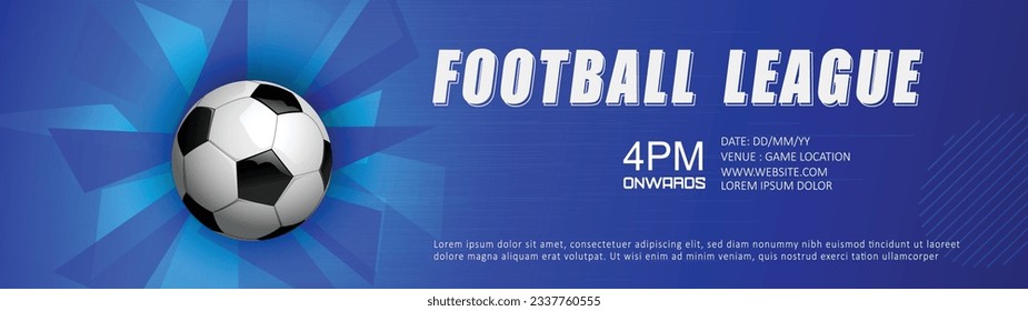 football cup , soccer banner template , Sport poster, infinity concept background