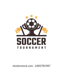 football cup tournament logo vector