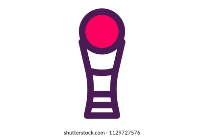 football Cup, two color icon
