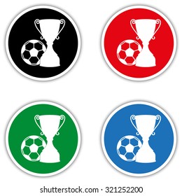 football cup - vector icon
