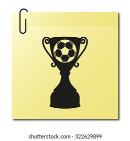 football cup - vector icon