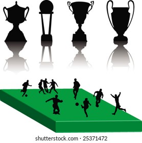 Football cup-vector