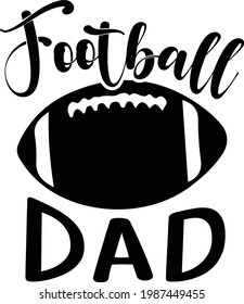 Football Dad, Father's Day Vector