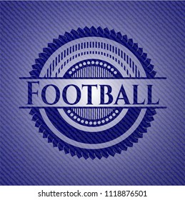 Football denim background