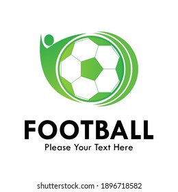 Football design logo template illustration