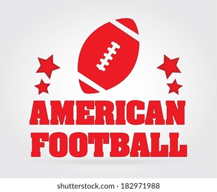 Football design over gray background, vector illustration