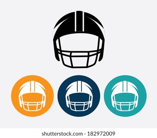 Football design over gray background, vector illustration